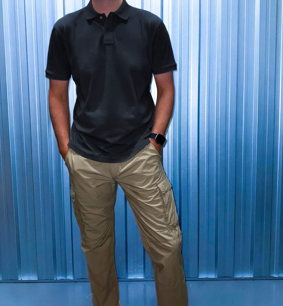 Pique Polo - Black