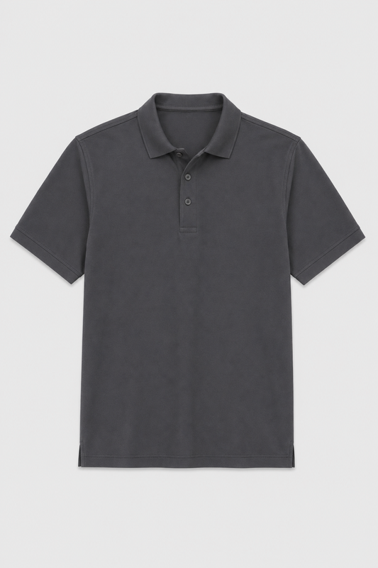 Glacier Polo - Charcoal