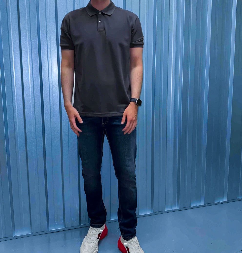 Glacier Polo - Charcoal