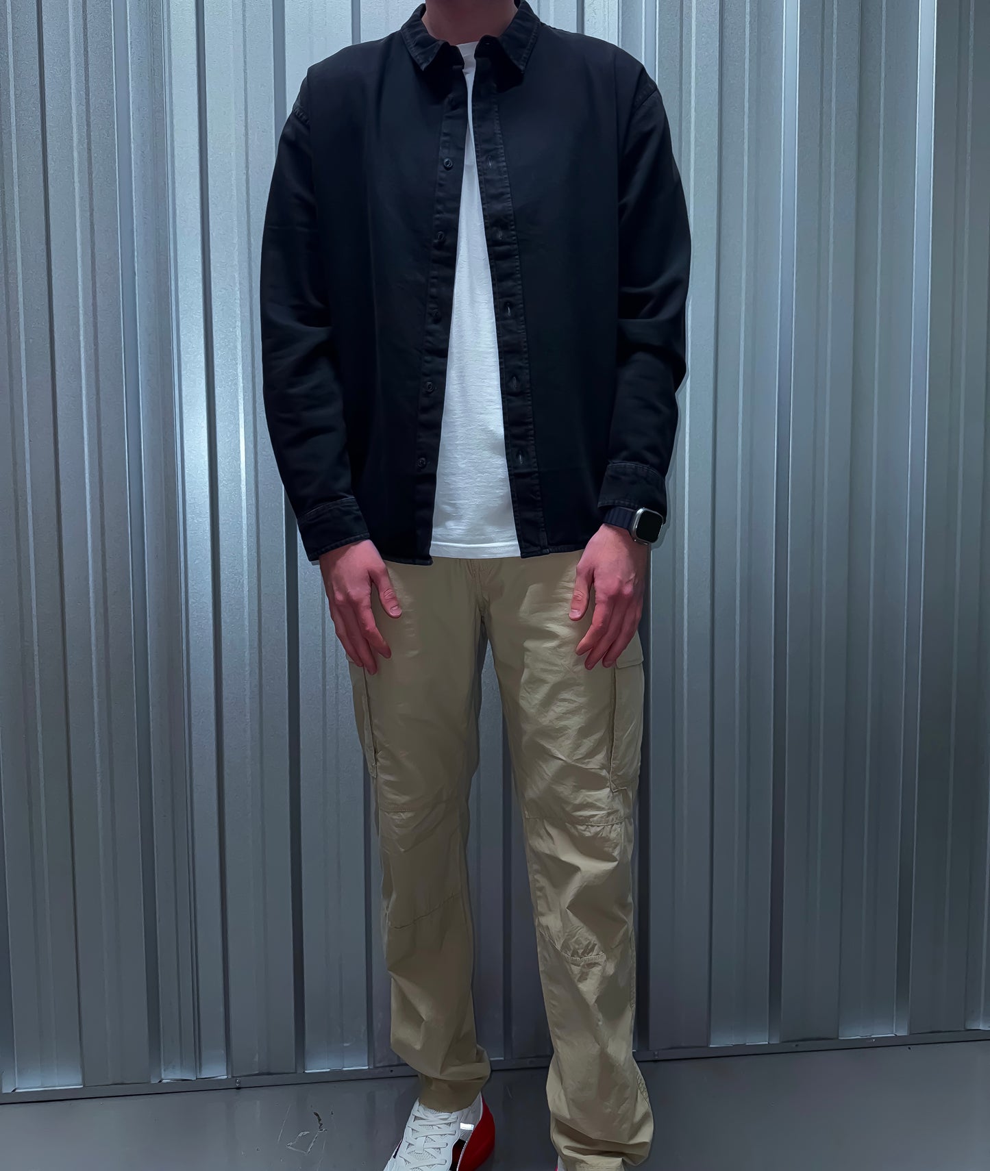 Worker Denim Overshirt - Black