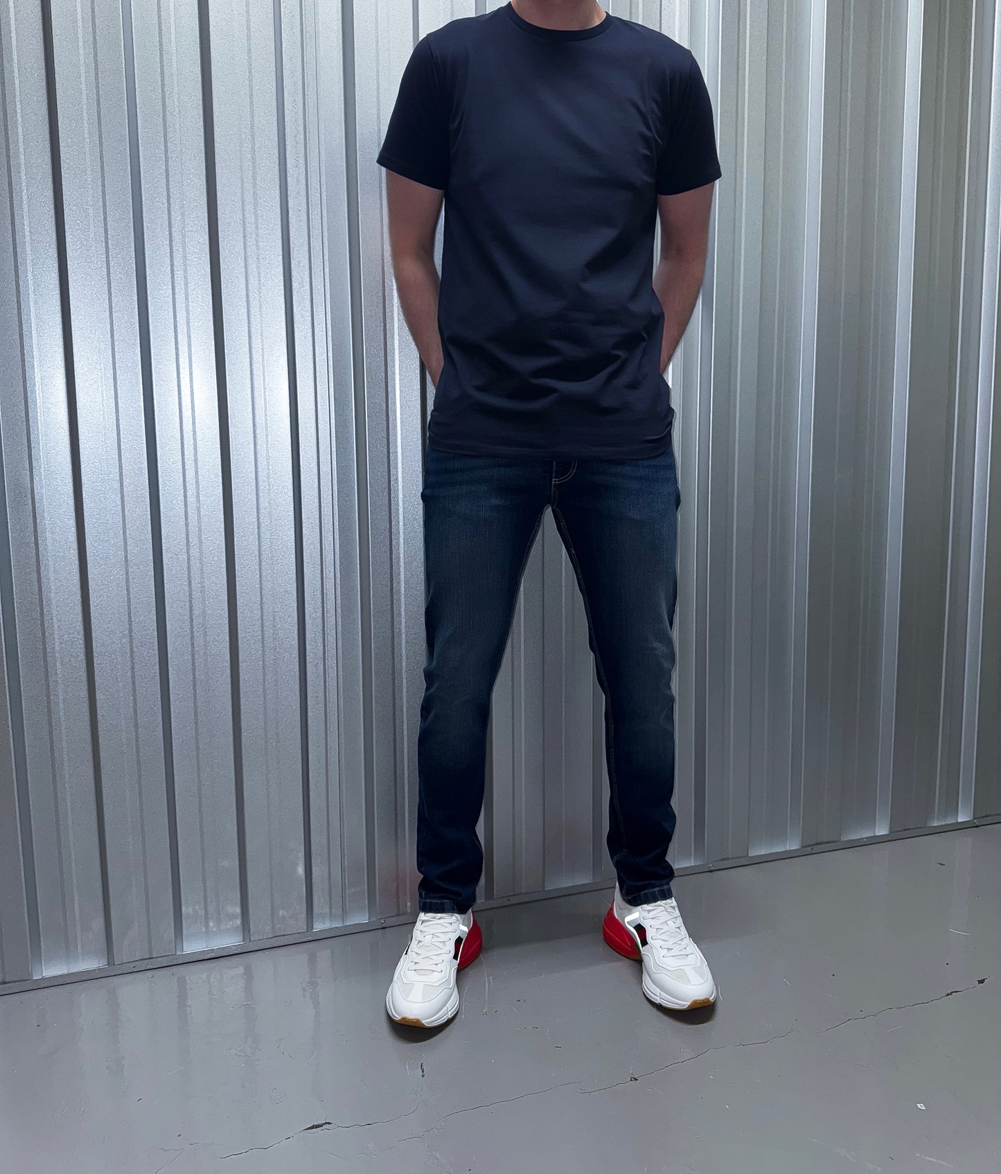 Essential Slim-Fit Tee - Navy