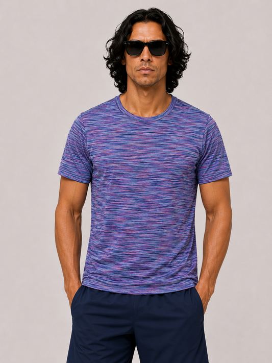 Trivium Tee - Pink/Blue