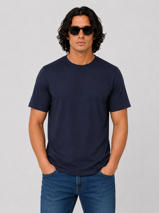 Essential Slim-Fit Tee - Navy