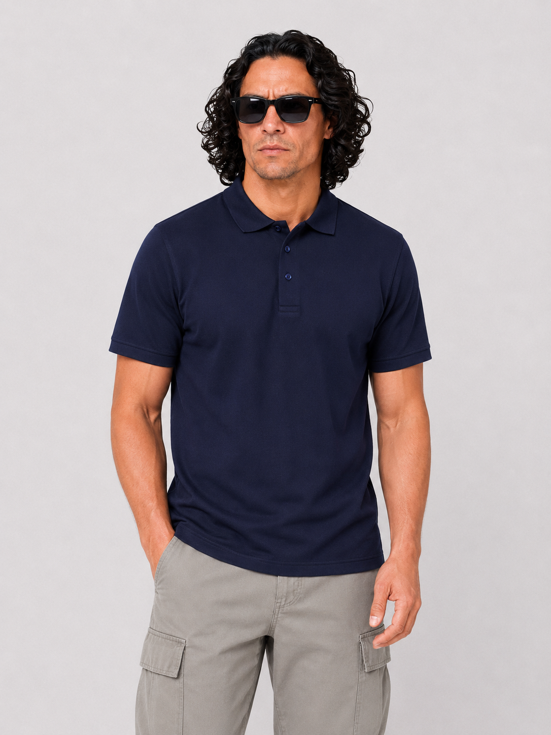 Glacier Polo - Navy