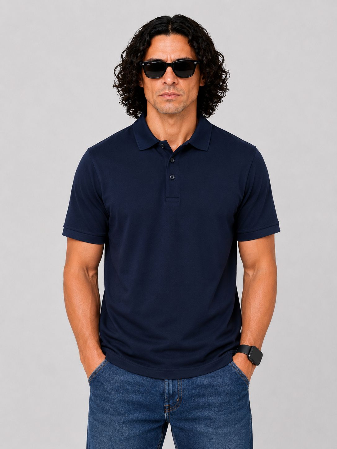 Pique Polo - Navy
