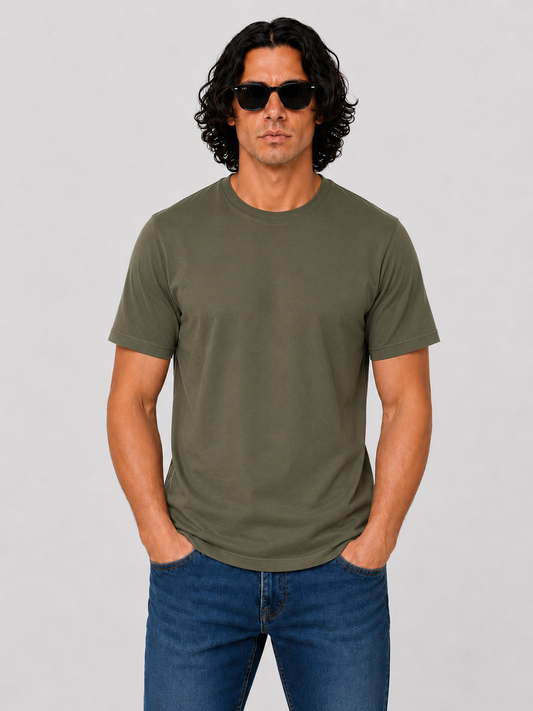 Essential Slim-Fit Tee - Olive