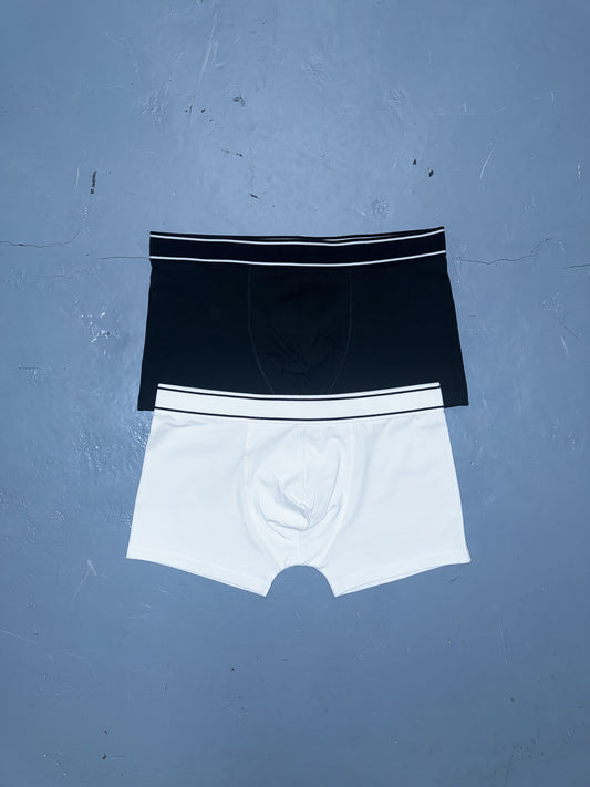 Luxury Boxer Shorts - Black & White (Single or Multi-packs)