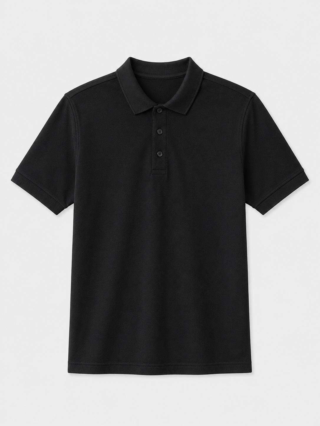 Pique Polo - Black