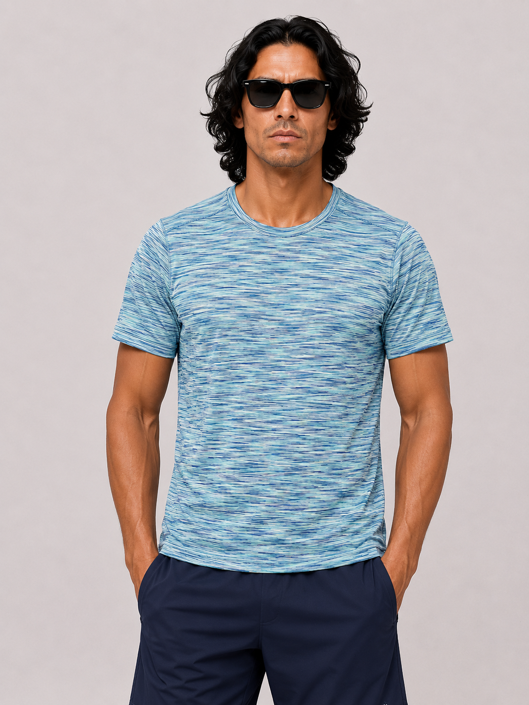 Trivium Tee - Green/Blue