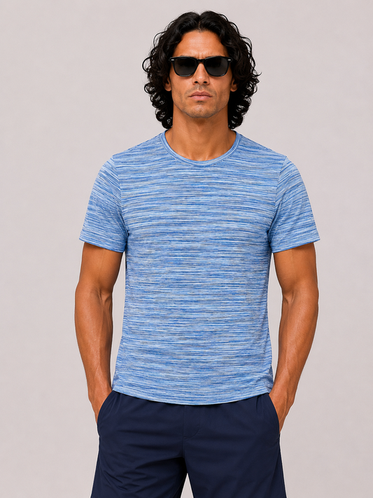 Trivium Tee - Blue/White
