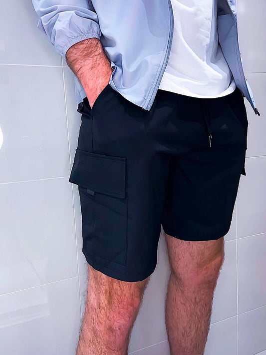 Utility Cargo Shorts - Black